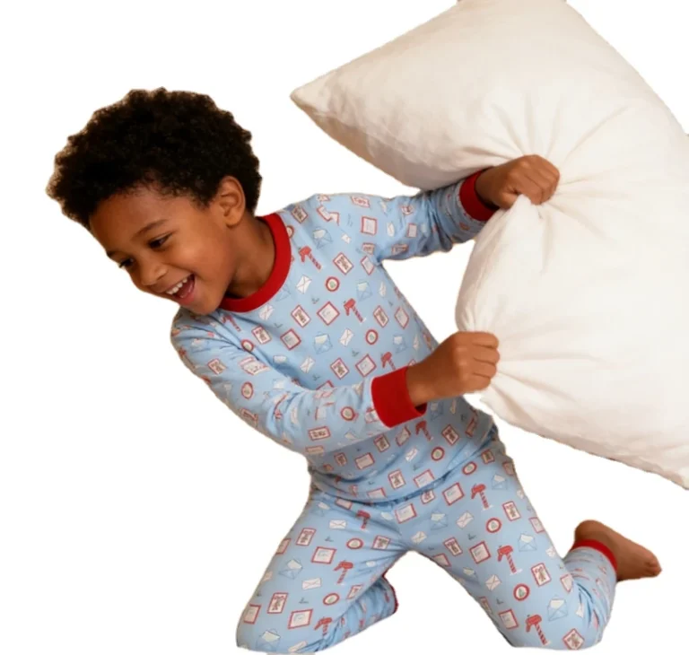 CHINEE-Knitted-Fabric-Pajamas-Printed-Sleepwear-Set-for-Boys-Toddler-Girls-Pajamas