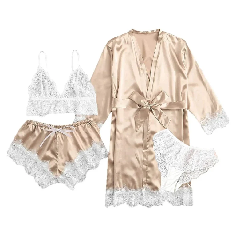 CHINEE-Lace-Suspender-Nightdress-Spring-Autumn-Summer-Nightwear-Set-Vintage-Nightgown-V-neck-Front