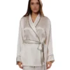 CHINEE Ladies Silk Pajamas Women Sleepwear Luxury Satin Nightwear Loungewear Sleep Shirt Soft Comfortable Female Sleepwear
