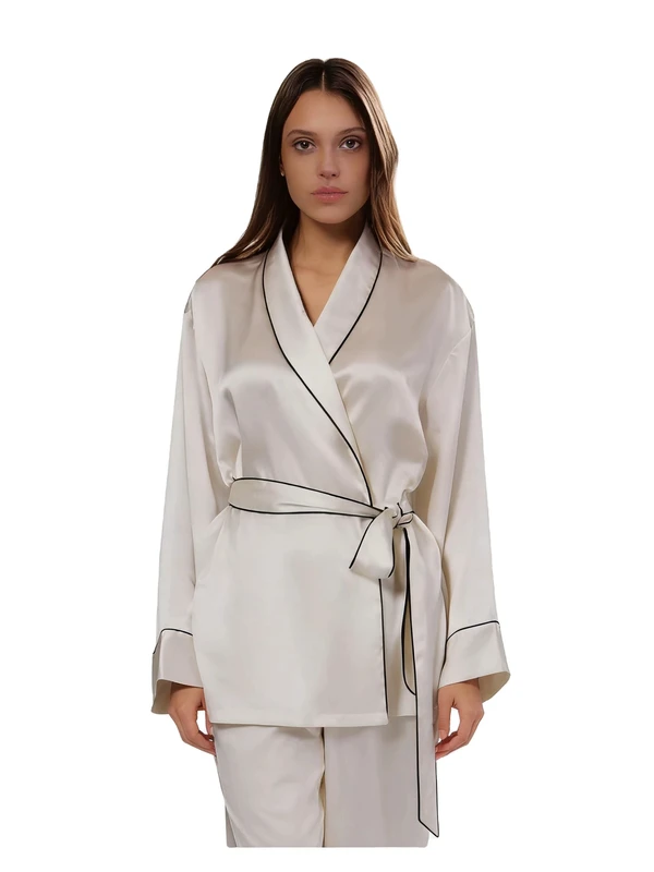CHINEE Ladies Silk Pajamas Women Sleepwear Luxury Satin Nightwear Loungewear Sleep Shirt Soft Comfortable Female Sleepwear