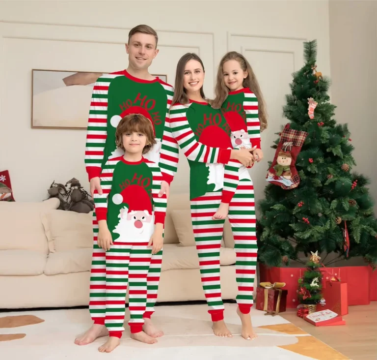 CHINEE-Latest-Matching-Family-Pajamas-New-Design-Stripe-Family-Christmas-Pajamas-Set