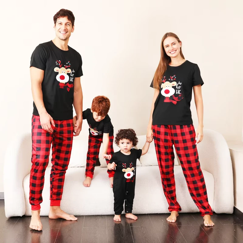 CHINEE Latest Xmas Women Pyjamas Set Matching Family Pajama Custom Christmas Pajamas