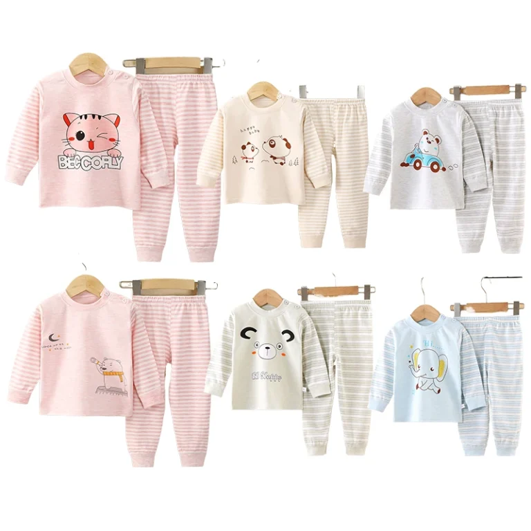 CHINEE-Little-Boys-Girls-Child-Pajamas-Sets-100-Cotton-Toddler-Pjs-Childrens-Pajamas-Pajama-for-Kids-Girl