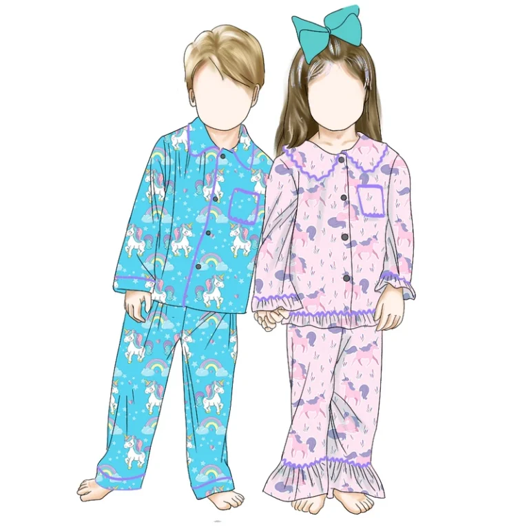CHINEE-Little-Glow-Kid-High-Quality-Breathable-Kids-Sleepwear-Girls-Ruffle-Pajamas-Boy-Pajama-Set