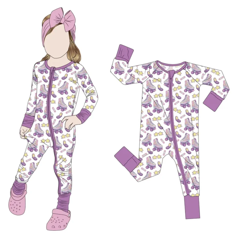 CHINEE-Little-Glow-Kid-Hot-Selling-Comfortable-Fabric-Bamboo-Zipper-Romper-Sleepers-Jammies-for-Baby-Kids