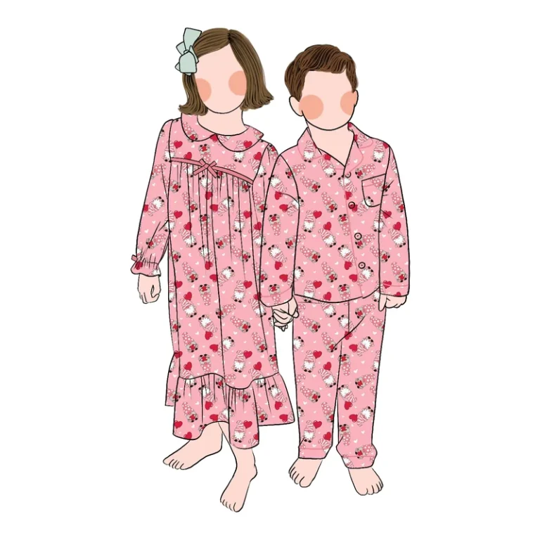 CHINEE-Little-Glow-Kid-Price-Soft-Style-Custom-Designs-Long-Sleeve-Pajamas-Parent-Child-Clothing-Baby-Romper-1