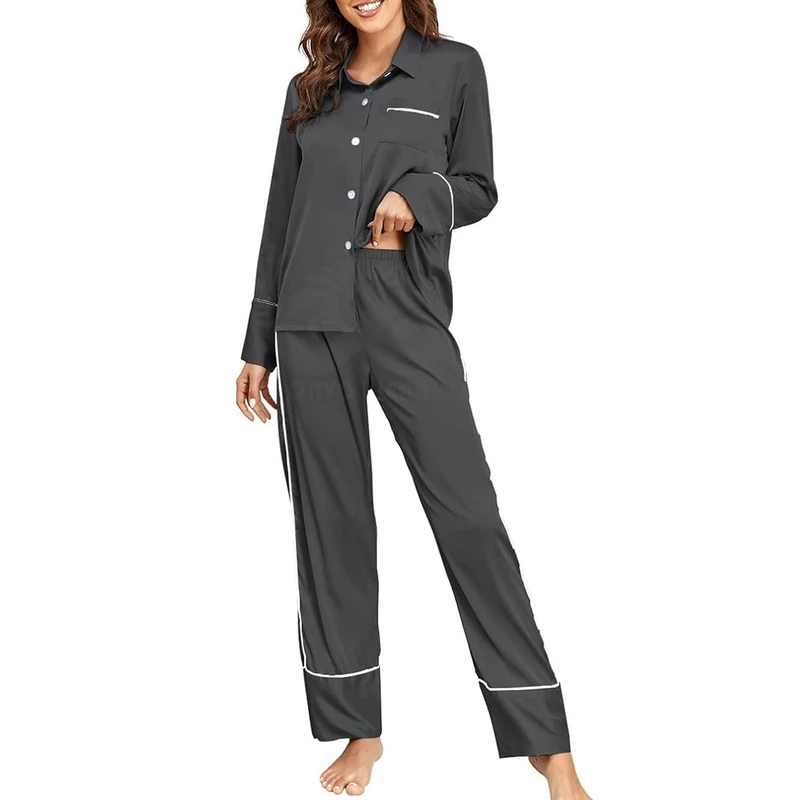 CHINEE Long Sleepwear Top Quality Latest Design Pajama Ladies Sleepwear For Women