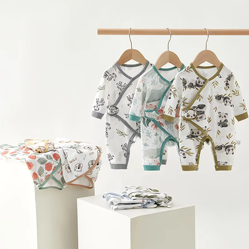 CHINEE Lovely Open Front White Long Sleeve Boy Kids 1 Year Premie New Born Luxury Cotton Pajamas Nightgown Baby Bear Pajama Bolsa