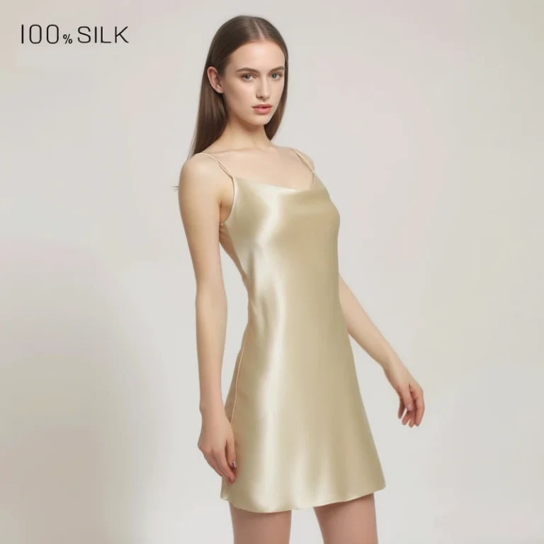 CHINEE-Luxury-100-Pure-Mulberry-Silk-Pajamas-Women-Elegant-Breathable-Solid-Soft-Robe-Nightdress-Summer-Fashion-Silk-Pajamas