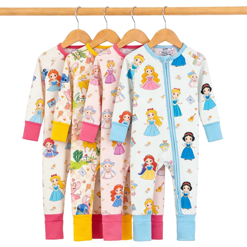 CHINEE Luxury Baby Zippy Romper Kids Sleepwear Night Set ODM Manufacturer Direct Fast Shipping Custom Pajama Collection