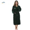 CHINEE Luxury Bath Bobe Women Nightgown Thick Warm Robe Winter Unisex Plush Flannel Bathrobe Sleepwear
