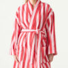 CHINEE Luxury Cotton Terry Bathrobes Custom Colorful Striped Cotton Bathrobe Super Absorbent Jacquard Bath Robe Dressing Gowns