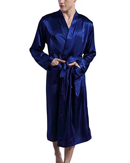 CHINEE-Luxury-Silk-Satin-Adult-Bathrobe-Summer-Comfortable-Mens-Sleepwear-for-Home-and-Gift