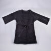 CHINEE Luxury Soft Chenille Bathrobe for Women Cozy Dark Gray Kimono Robe with Belt Plush Relaxation Robe for Comfort and Warmth