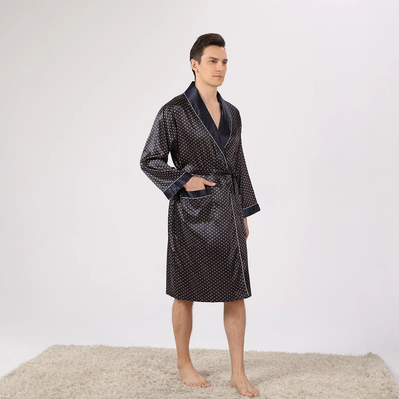 CHINEE Luxury Unisex Cotton Bathrobe for Men and Women Soft Absorbent Terry Toweling Robe