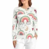 CHINEE Luxury Women Pajamas Top Femme Long Pajama Top Custom Cotton Like Women Pajamas Top
