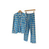 CHINEE Luxury Women's Customizable Light Sleepwear Knitted Pajama Set with Long Sleeve and Elastic Waist Pants for Lounge Use