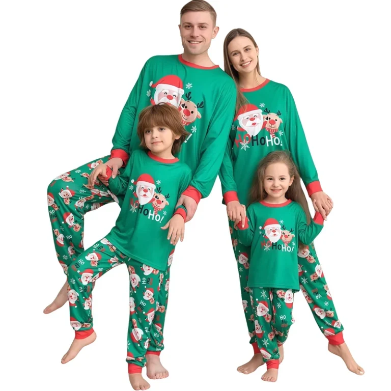 CHINEE-Matching-Family-Christmas-Pajamas-Santa-Claus-Long-Sleeve-Top-Pants-Jammies-Sleepwear-Pjs-Sets