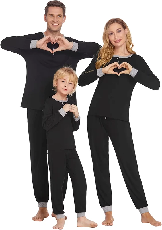 CHINEE Matching Loungewear Cotton Summer Tracksuit Full Sleeve Knitted Breathable Style Family Baby Bulk Supply