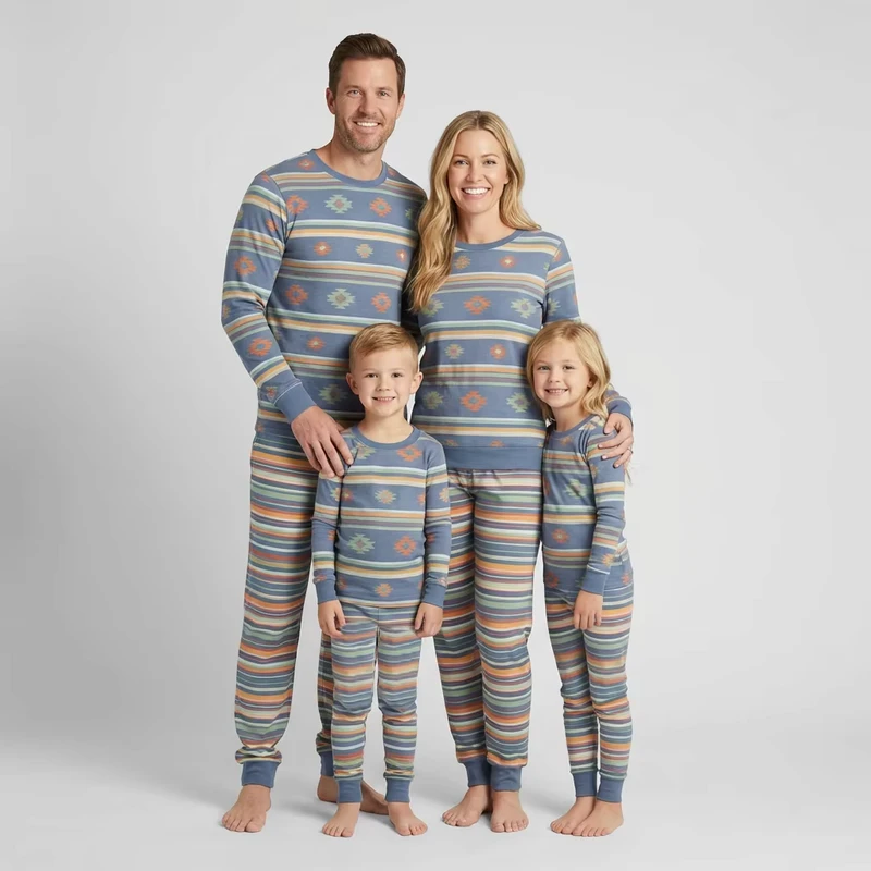 CHINEE Matching Oem & Odm Family Matching Pajamas Dayli Outfits Whole Family Clothing Set Manufacturing Bamboo Lounge Wears for Family