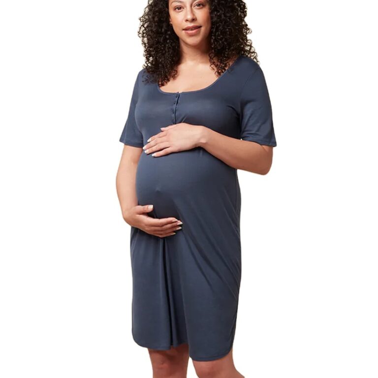 CHINEE-Maternity-Nursing-Nightgown-Organic-Cotton-Maternity-Nightdress-Bamboo-Pregnant-Clothes-Sustainable-Nursing-Sleeper