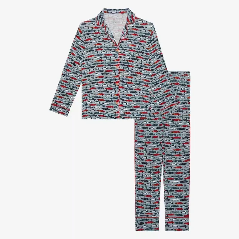 CHINEE Men Pijamas Cotton Men's Pajama Set Loose Spring Autumn Double Layer Gauze Full Cotton Crepe Long Sleeve