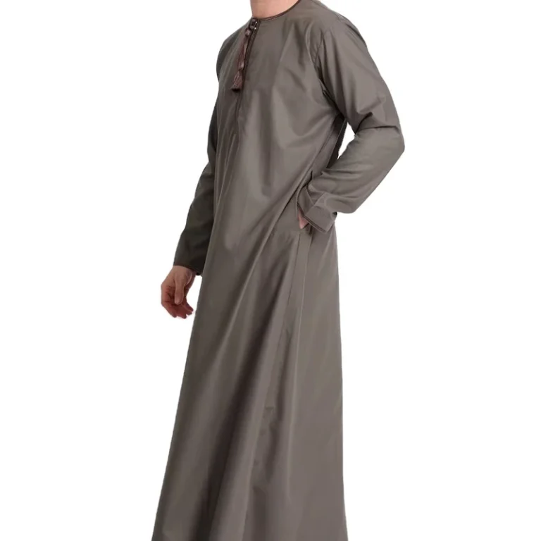 CHINEE-Mens-Casual-Cotton-Robe-Thobe-Abaya-Embroidery-Long-Sleeve-Breathable-Anti-Wrinkle-Lightweight-Plus-Size-Adult-Spring