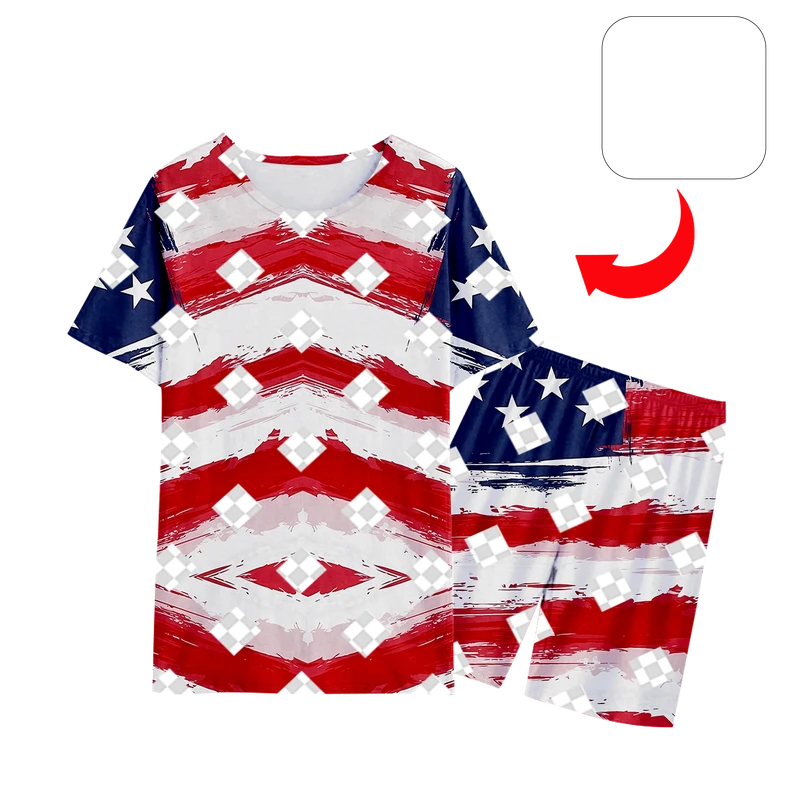 CHINEE Men's Clothes Factory Spandex Polyester Men Pajamas Set Printed Pyjamas Men's Sleepwear Nightwear