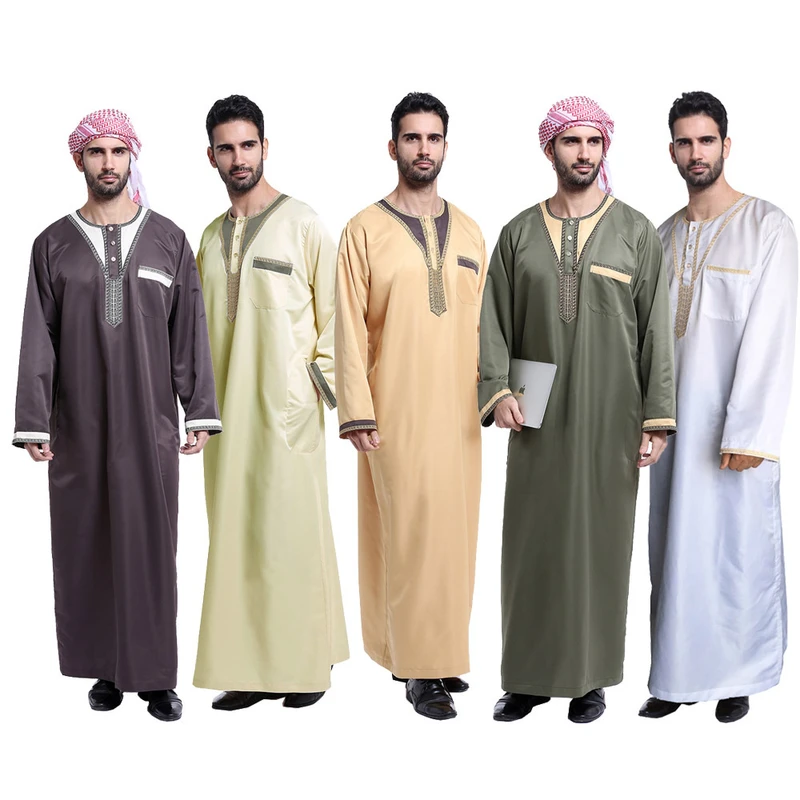 CHINEE Men's Travel Leisure Long Robe Ethnic Wear