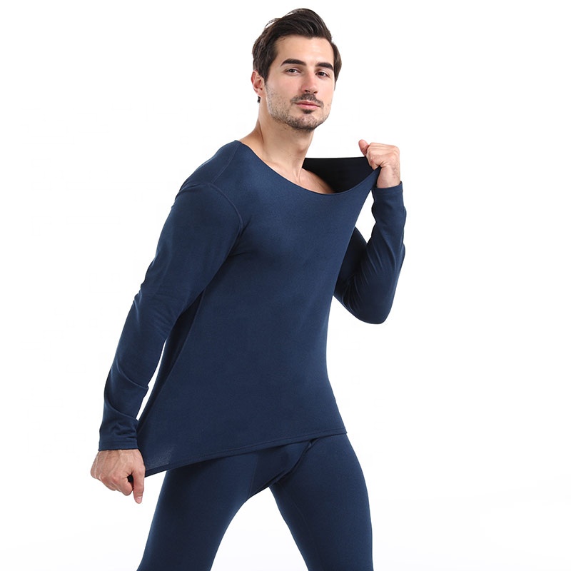CHINEE Men's Winter Long Sleeve Thermal Underwear Set Heated Long Johns Customized Pajamas