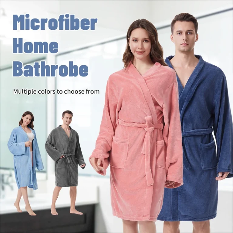 CHINEE-Microfiber-Coral-Fleece-Home-Bathrobe-with-Belt-Convenient-Changing-Outdoor-Surfing-Swimming-Warm-Bath-Towel-Robe