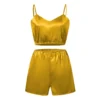 CHINEE Modal Soft Solid Short Sleeve Women's Pajama Set 100% Cotton Sleep Wear Home & Lounge Wear Summer Pyjamas