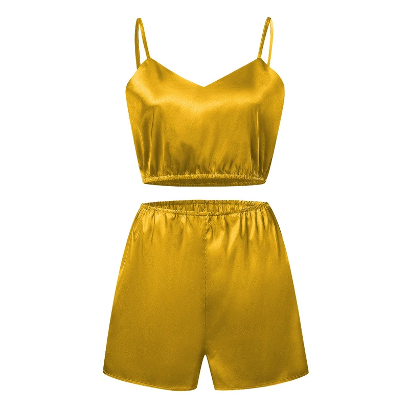 CHINEE Modal Soft Solid Short Sleeve Women's Pajama Set 100% Cotton Sleep Wear Home & Lounge Wear Summer Pyjamas