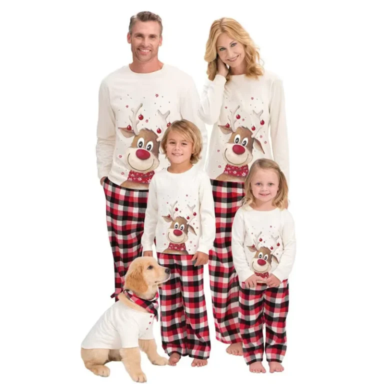 CHINEE-Modern-Family-Christmas-Pajamas-Suit-X-MAS-Pyjamas-Set-Long-Sleeve-Milk-Silk-Fleece-Custom-Color-Unisex-for-Adults