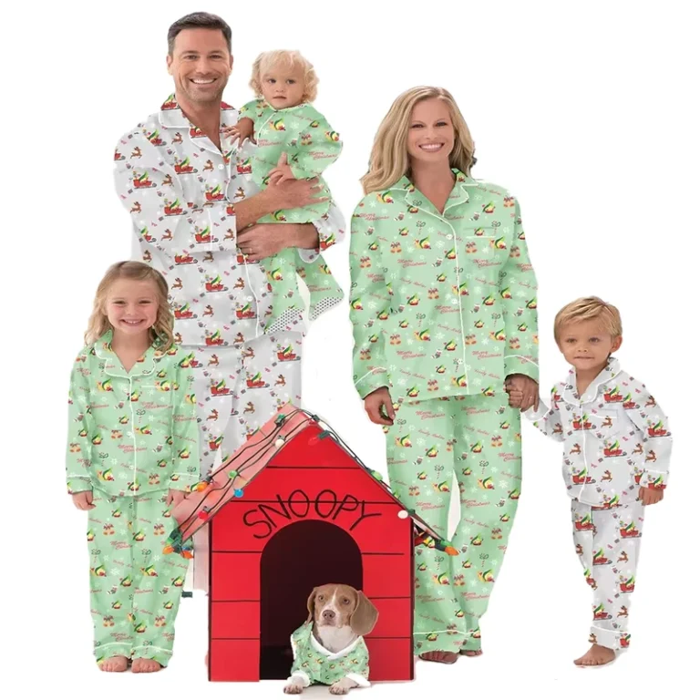 CHINEE-Mom-and-Daughter-Sleepwear-100-Cotton-Nightgown-Children-Women-Christmas-Pajamas-Family-Matching-Outfits