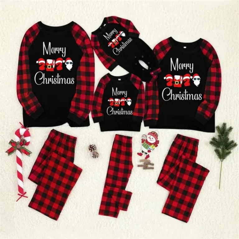 CHINEE-Mommy-and-Me-Shirts-Pants-Clothes-Set-Christmas-Pajamas-Family-Matching-Outfit