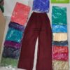 CHINEE Multi Colours Rayon Plain Style Plazzo Pajamas Women's Fashion Pants for Street Wear From India