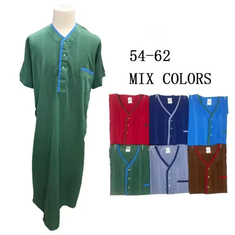 CHINEE Muslim men's Islamic quality abaya Dubai robe new style Moroccan style for Muslim men