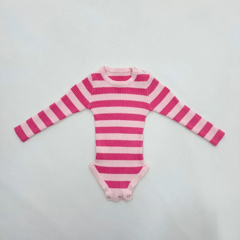 CHINEE-Natural-Organic-Knitted-Cotton-Pattern-Long-Sleeve-Infant-and-Toddler-for-Onesies-Soft-Breathable-Cotton-Fabric-All-Day-Comfort