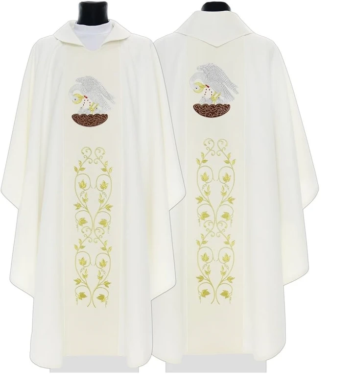 CHINEE New Arrival Cotton Made Customizable Breathable Father Church Vestments Robes Embroidered Design Ethnic Chasuble Unisex
