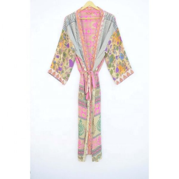 CHINEE New Arrival Silk Kimono Robe Beach Coverup Dressing Gown Silk Kimono Bathrobe Bridesmaid Robe for Women