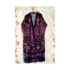 CHINEE New Arrival Velvet Suzani Print Kimono Robe Plus Size Reversible Long Bath Robe