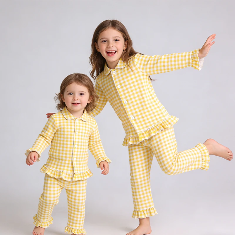 CHINEE New Autumn Boys 'and Girls' Children's Sleepwear Set Baby Long Pantshome Wear for Kids Factory