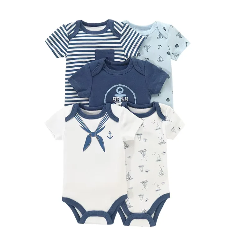 CHINEE-New-Baby-Short-Sleeved-and-Baby-Jumpsuit-Summer-Baby-Pajamas-Sleepwear-for-Boys-and-Girls-1