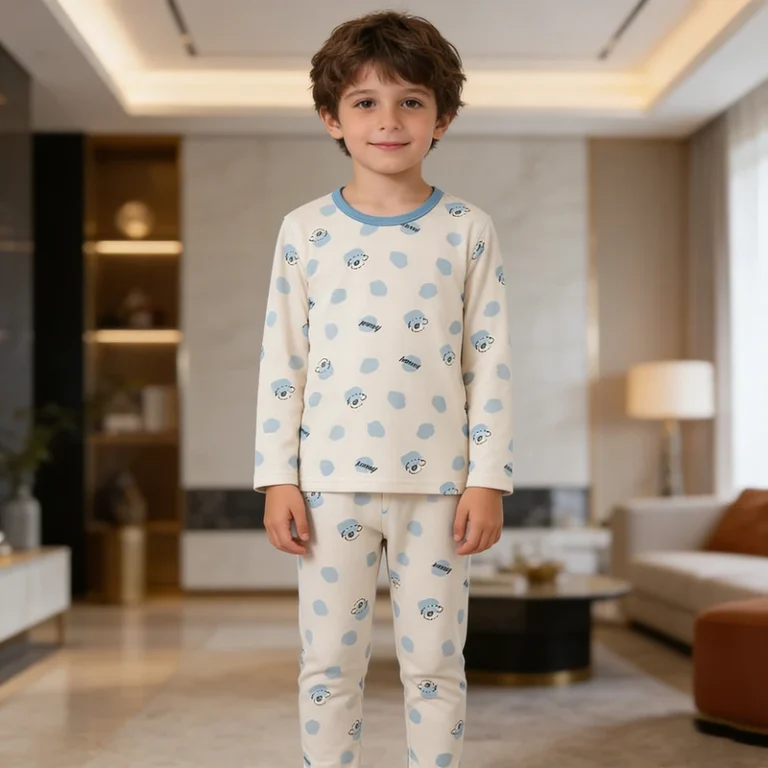 CHINEE-New-Cotton-Kids-Unisex-Pajamas-Set-Long-Sleeve-Toddler-Sleepwear-Boy-Girl-Home-Wear-Baby-Clothing