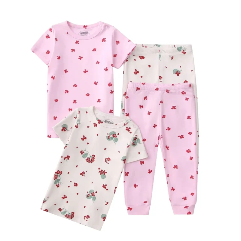 CHINEE-New-Design-Baby-Clothes-Gift-Set-Kids-Pajamas-2-Short-Sleeve-2-T-Shirt-Long-Sleeve-Pants-Toddlers-Sleep-Suit