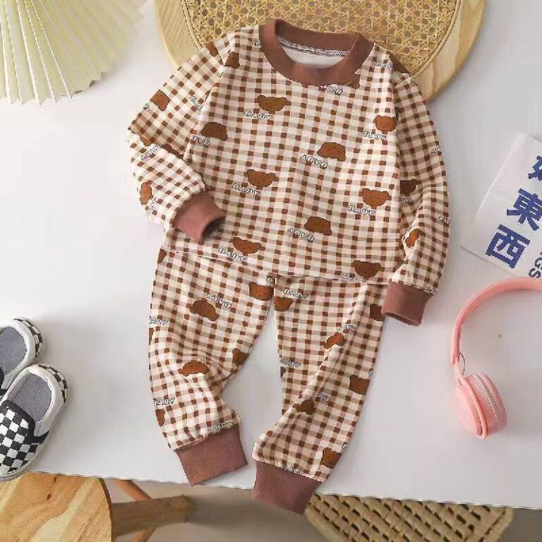 CHINEE-New-Design-Baby-Pajamas-for-Kids-Two-pieces-Cartoon-O-neck-Kids-Pyjamas-Set-Cotton-Suitable-for-Toddler-Kids-Pajamas