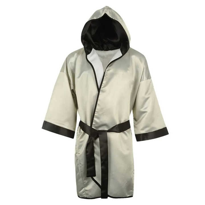 CHINEE New Design Best Quality Boxing Robe Hood Stretch Breathable Comfortable 100% Polyester Boxing Robe Price Custom Logo