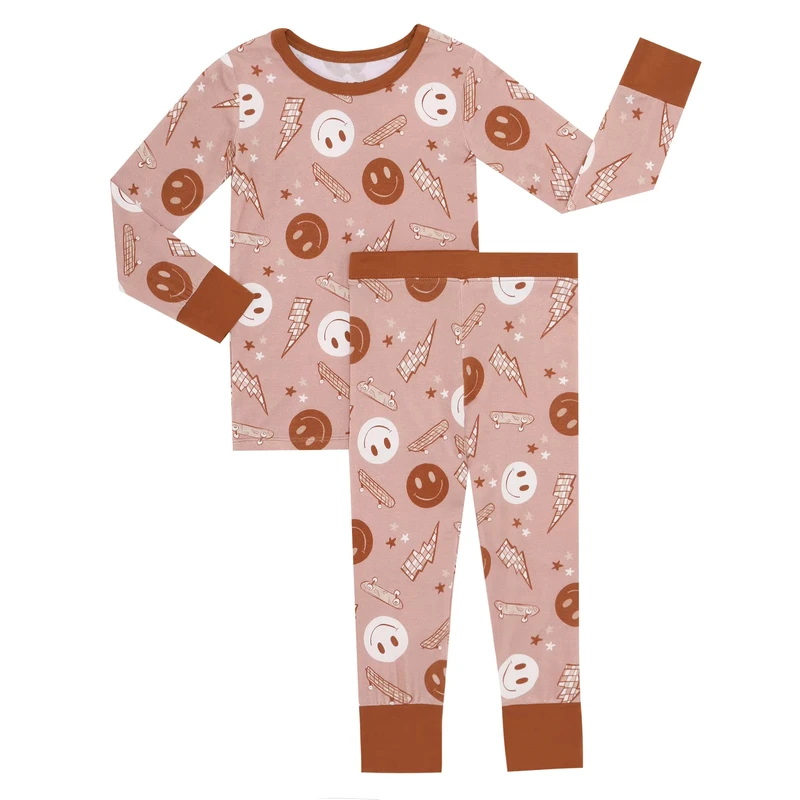CHINEE New Fashion Lovely Two Piece Sleepwear Long Sleeve Baby Kids Pajamas Set