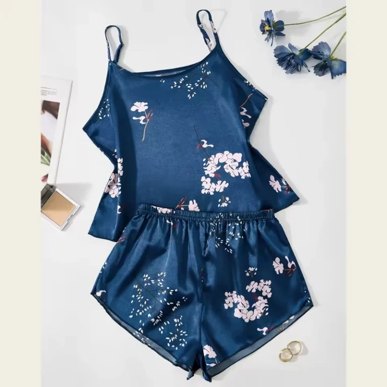 CHINEE-New-Fashion-Two-Piece-Set-of-Camisole-Pajama-and-Nightgown-for-Summer-Womens-Sleepwear-1